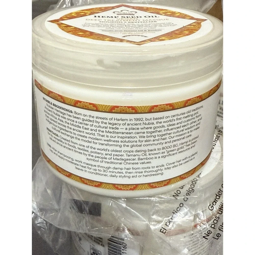 Lot of 3‎ Nubian Heritage Hemp Seed Oil Hair Mask 11.5oz Deep Treatment